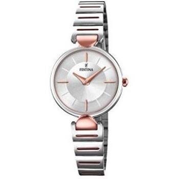 Festina Reloj Análogo clásico para Mujer de Cuarzo con Correa en Acero Inoxidable F20320/2