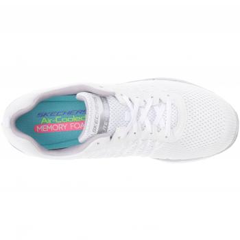 Skechers Flex Appeal 2.0 Break Free, Zapatillas de Deporte para Mujer, 38 EU, Blanco