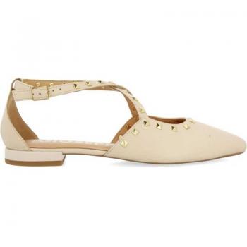 Zapatos de Mujer Gioseppo Beige BAILARINAS DE PIEL OFF-WHITE con Punta Fina