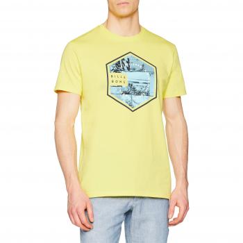 Billabong Six Tee SS, Camiseta para Hombre, Amarillo