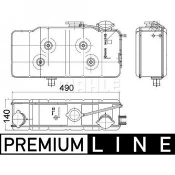 Depósito de expansión MAHLE CRT 36 000P - Depósito compensación, refrigerante, marca MAHLE ORIGINAL, modelo CRT 36 000P