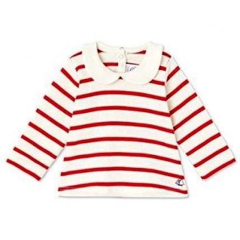 PETIT BATEAU Dicta, Blusa para Bebés, Coquille/Frou-Frou 18, 6M