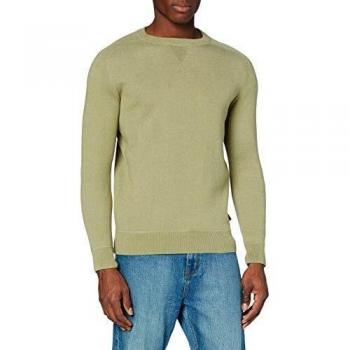 Superdry Essential Cotton Crew Camisa Manga Larga, Verde