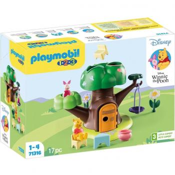 Playmobil 1.2.3 Disney: Winnie The Pooh & Piglet Casa del Árbol Set #71316