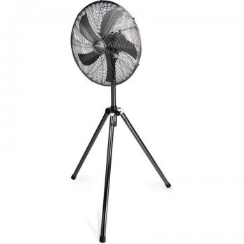 Ventilador de trípode Lifetime Air 50W - Altura ajustable 125-145 cm - Ø45 cm - 3 velocidades - Oscilante e inclinable - Color plata