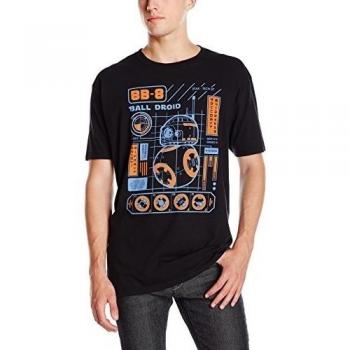 Star Wars VII: The Force Awakens Pop Tees BB-8 Blueprints Camiseta | L