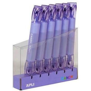 APLI 18276 -Marcador Candy doble punta morado, 1 pieza