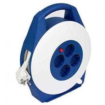 Tayg 734601 Enrollacable Alargador Extensible, Blanco/Azul, 15m