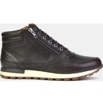 Botines de Hombre Kangaroos K462 con Detalles en Piel, Cordones y Cremallera