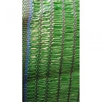 Malla Plana de Sombreo y Ocultación Verde 4x50 para Vallados