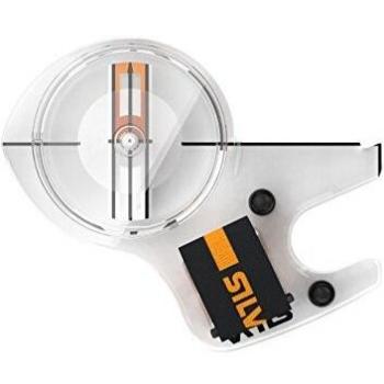 Silva Race Jet Brújula Derecha para Zurdos, Transparente, Talla Única