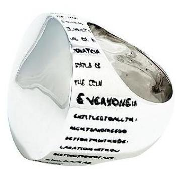 Anillo Demaria Mujer DMHRA007-B10, anillo de plata de ley color plateado, talla 10