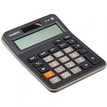 CASIO MX-12B-BK - Calculadora de sobremesa - 12 Dígitos - Solar y Pilas