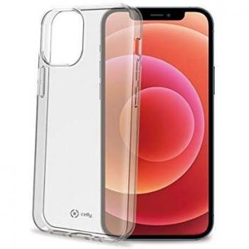 Celly Funda Transparente para iPhone 12 Pro MAX, Carcasa Protectora de Silicona Gelskin TPU Flexible Antigolpes y Antiarañazos