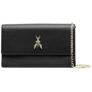 PATRIZIA PEPE Black Leather Crossbody Bag - Size: OS - Female
