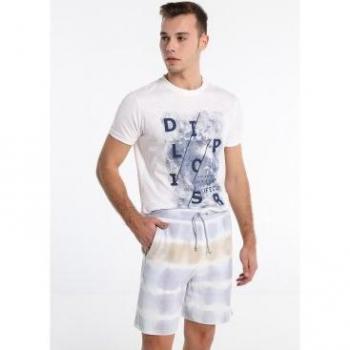 Bermuda de Terry Azul para Hombre Lois Jeans - Estilo Casual y Cómodo