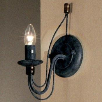 Lámpara de pared FILO azul-negro