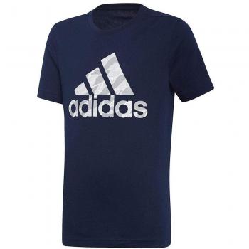 Adidas Badge of Sport Manga Corta Camiseta, otoño/Invierno, Niños, Color Azul Marino, tamaño 116