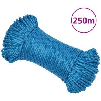 Cuerda de trabajo azul 3 mm 250 m en polipropileno