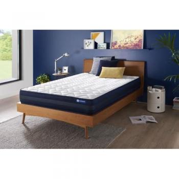 Colchón Actiflex Tech 135 x 190 cm, Grosor: 24 cm, Muelles ensacados y Espuma viscoelástica, Muy Firme, 5 Zonas de Confort