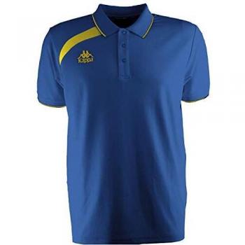 Kappa Palla Polo, Unisex, Royal/Amarillo, S