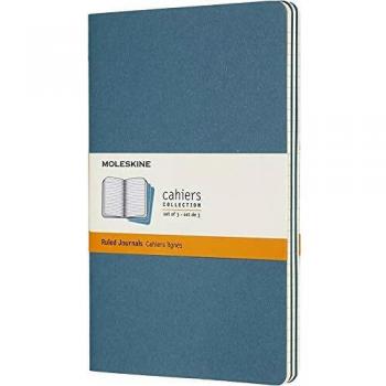 Pack 3 Libretas Moleskine L Azul Raya