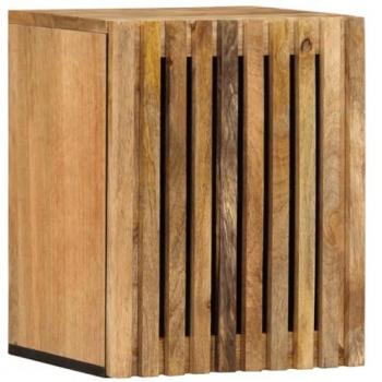 Armario de lavabo para baño madera maciza de mango 38x34x48 cm