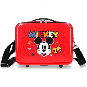 Disney Neceser ABS Mickey Get Moving Adaptable Rojo -29x21, 9L