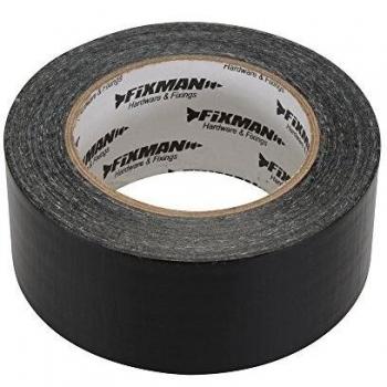 Cinta americana ultra resistente Fixman 190160, 50 mm x 50 m, color negro