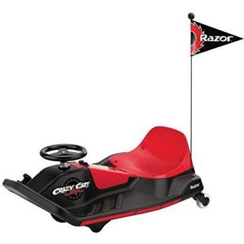Razor Crazy Cart Shift Vehículo eléctrico, Juventud Unisex, Negro Rojo, Talla Única
