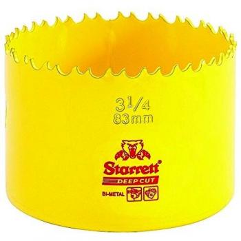 Starrett DCH083 Corona perforadora, Amarillo, 83 mm
