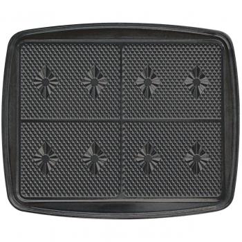 Juego de Placas Gaufrette Lagrange Super 2, Antiadherentes, Compatible con Gofreras, Aluminio Moulé, Revestimiento Doble Capa, Color Negro - 030222