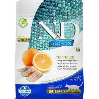 Farmina N&D Ocean Neutered Grain Free Arenque Gato 300 Gr