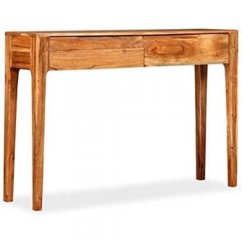 vidaXL Madera Maciza Mesa Consola 118x30x80 cm Comedor Salón Despacho Hogar