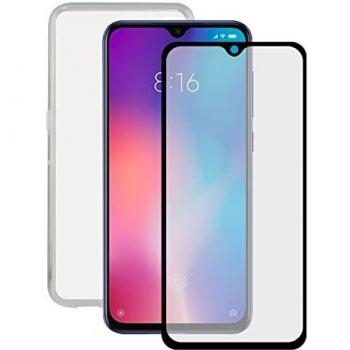 Kit de Protección para Xiaomi Mi 9: Funda Transparente Ultrafina + Protector de Pantalla Cristal Templado