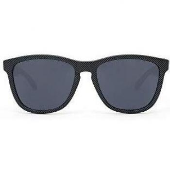 Hawkers Carbon Fiber UV400 Sunglasses for Men and Women - Matte Black Frame with Dark Lenses