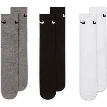 Nike Everyday Lightweight Training Crew Socks (3 Pairs) Multi M 5-8 Unisex