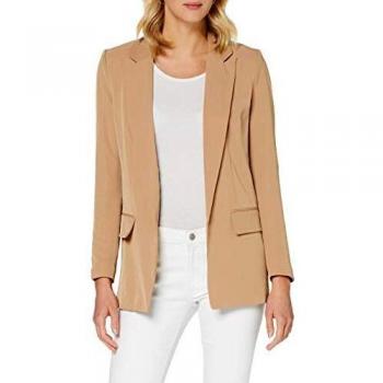 Only ONLLARIA-EVIA LS Long Blazer CC TLR, Burro, 36 para Mujer