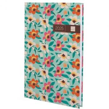 Agenda Dynamic Porto Design 2025 Magnolia - Encuadernada, semana vista vertical, tamaño 140x204 mm, multicolor, multilingüe, periodo de enero 2025 a diciembre 2025