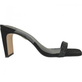Sandalias Bryan para mujer en color negro, tipo mule, material ante