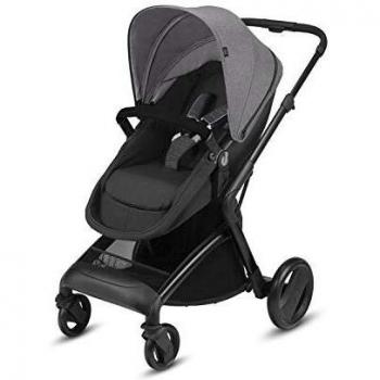 Cbx Bimisi Flex - Cochecito 2 en 1 con asiento/capazo reversible, incluye cubierta para lluvia, desde el nacimiento hasta los 15 kg, Comfy Grey