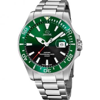 Reloj Jaguar Executive J860/6 para Hombre, Caja de Acero Inoxidable 316L, Esfera Verde