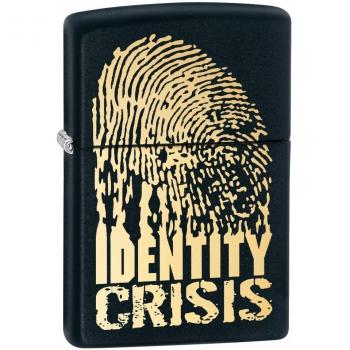 Zippo Identity Crisis Lighter Black Matte - Mechero, Color Negro Mate