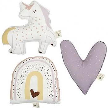 Cojines marca Bimbi Dreams. Modelo SET 3 COJIN FORMAS 791 HAPPY DAYS 511 21