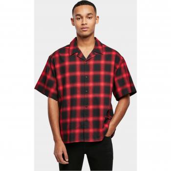 Urban Classics Men's Loose Checked Short Sleeve Resort Shirt