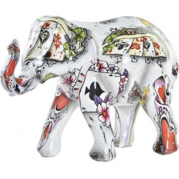 Figura Resina Elefante Colonial 11 x 5 x 9 cm