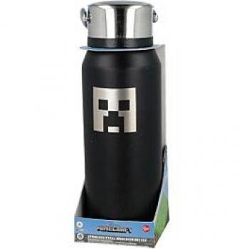Botella Termo Acero Inoxidable Minecraft 505 ml con Asa y Filtro