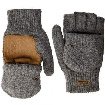 Outdoor Research Lost Coast Men's Fingerless Mitts - Pewter - X-Large