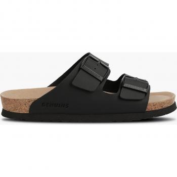 Sandalias planas unisex Genuins Hawaii con planta anatómica, modelo negro