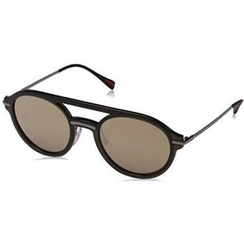 Prada Sport Men's 0ps 05ts Sunglasses, Brown/Darkbrownmirrorgold, 51